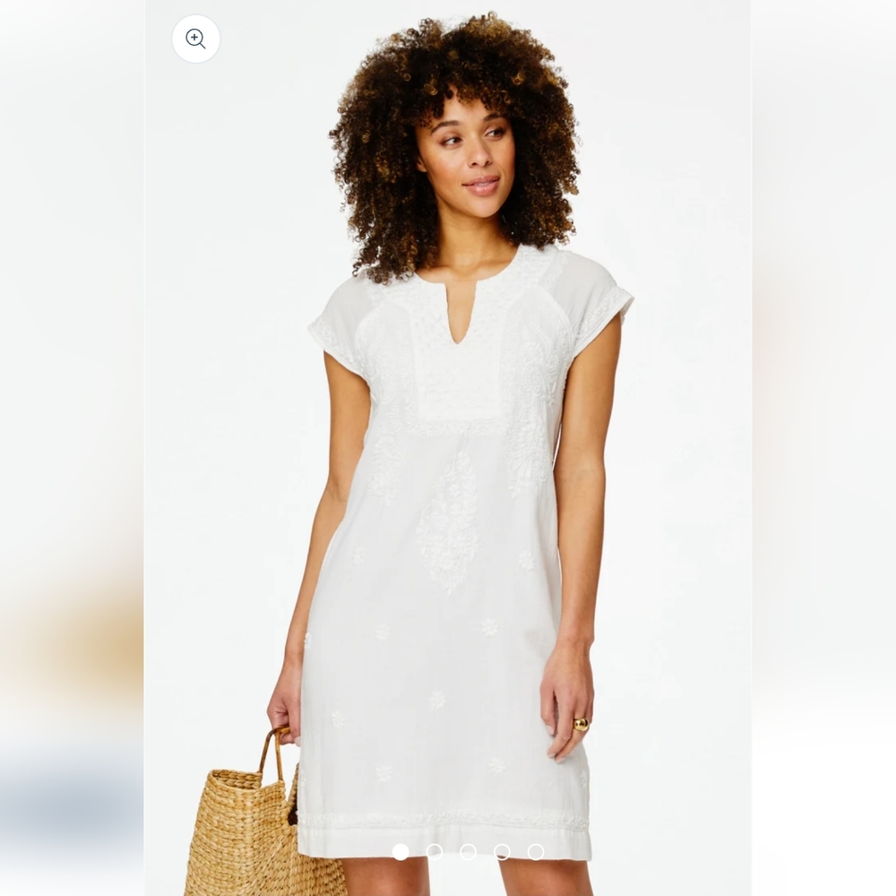 Roller Rabbit Faith Dress - White Embroidered